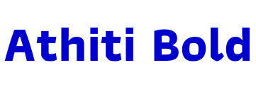 Athiti Bold police de caractère